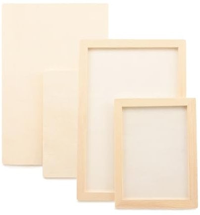 4X Wooden Panels, Natural Unfinished Wood Canvas Boards for Painting Art Crafts, Wooden Paint Panel Boards, 15x20 cm 20x30 cm