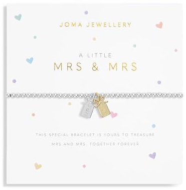 Joma Jewellery A LITTLE MRS & MRS Versilbertes und vergoldetes Armband mit 17,5 cm Dehnung