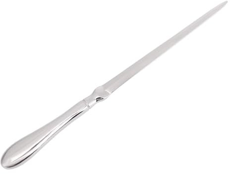 CaLeQi Griff Brieföffner Messer Edelstahl Messer Split File Umschläge Briefpapier Griff Portable Umschlagöffner für Schule Haus Arbeit Verwendungen (Brieföffner aus rostfreiem Stahl)