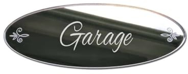 Adzif.biz Le sticker de decoration - Plaque de porte Garage - Style SHABBY - Plaque de décoration de porte d'intérieur