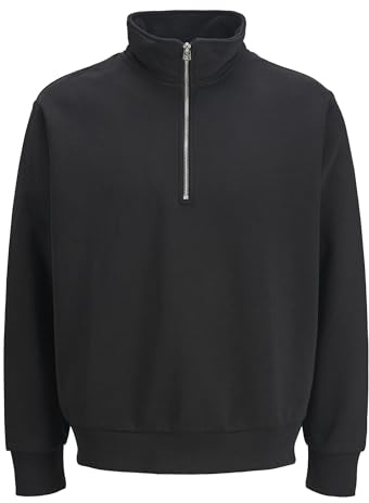JACK & JONES Boy Sweatshirt mit halbem Reißverschluss Einfarbig Sweatshirt mit halbem Reißverschluss Junior