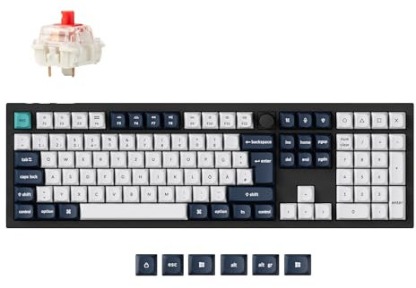 Keychron Q6 Max QMK/VIA Bluetooth Wireless /2,4 GHz/USB-C Wired Custom Mechanical Keyboard, DE-ISO Full Size Programmable Knob RGB Backlit Hot-Swappable Gateron Roter Schalter