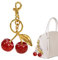 Taschenanhänger Damen,Bag Charms,Cherry Charm,Schlüsselanhänger Damen,Taschen Anhänger,Keychain Aesthetic,Gold Kirsch Anhäger Tasche Accessories,Geschenke Für Frauen Weihnachten Valentinstag Tasche