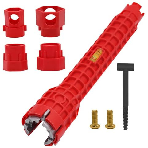 Llave para grifo de fregadero | Llave para fregadero Llave para desagüe del fregadero, llave para fregadero con extractor de tubería de agua, llave para fregadero multifunción para baño, herramienta m
