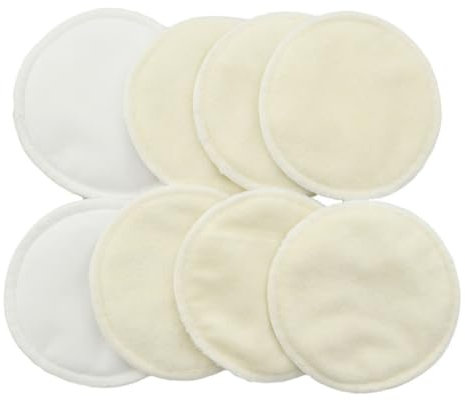 KOCKSHION 8 Pezzi Coppette Assorbilatte in Bambù Coppette Assorbilatte Riutilizzabili Coppette Assorbilatte Morbide