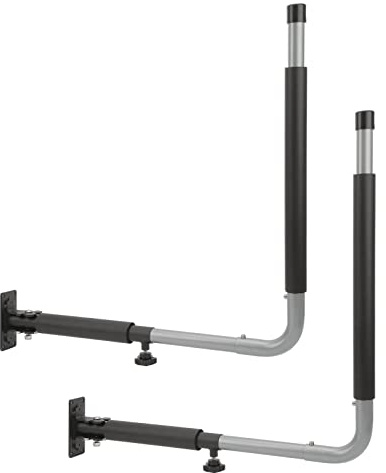 Car Roof Box Wall Mount Rack, Foldable Telescopic Design, 50KG Load Bearing, Kayak Storage Hooks Hanger for Canoes Surfboard