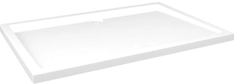 Receveur de Douche, Bac à Douche rectangulaire ABS Blanc 80x120 cm