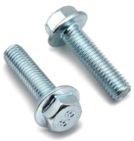 Nuts About Bolts M8 x 35mm Flanged Hexagon Head Bolts | Zinc Plated | Grade 8.8 High Tensile | DIN 6921 | Automotive, Machinery & Structural Fixings - Pack of 10