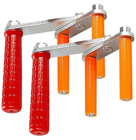 Xijobido Portapannelli Compensato 2 Pezzi - Attrezzo Porta Compensato Regolabile - Spostatore Pannelli Attrezzi Falegnameria per Trasporto Lastre Rivestimento Pareti Ristrutturazione Casa Cantieri