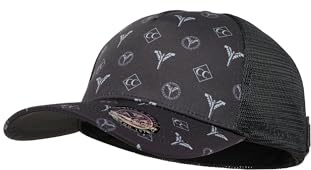 Carlo Colucci Unisex Truckercap mit Logodruck Schwarz, OS
