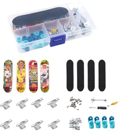 Generisch Fingerboard, Finger Skateboard Set, Professionelles Mini Fingerskateboard Spielzeug Mit Box Zubehör, Für Enthusiasten Kinder Geschenk