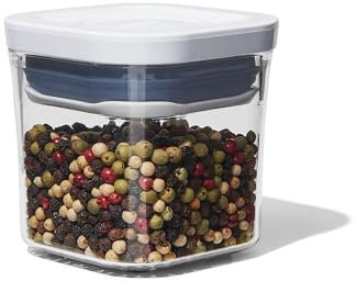 OXO Good Grips POP Recipiente para alimentos, Tarro de cocina hermético y apilable para alimentos, Adecuado para guardar hierbas aromáticas, especias y mucho más. Tamaño 0.2 litros