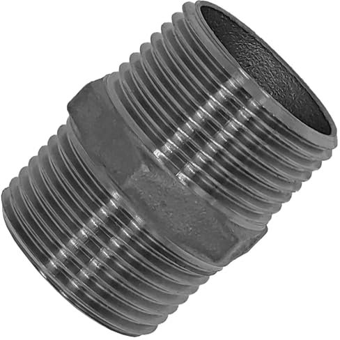 1 Zoll Doppelnippel mit Außengewinde AG - Gewinde Fitting aus Edelstahl V4A VASchraubfittinge