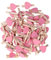 TOYANDONA Lot de 50 mini pinces à linge en bois avec cœur de fixation pour photos, papier peint, décoration de fête (rose)
