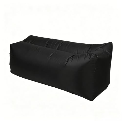 ZTOONE Inflatable Lounger Couch Air Lounger Lazy Sofa with Carry Bag,Hammock Inflatable Mattress Inflatable Bed Pool Float for Swim,Camping,Beach,Hiking,Park,Backyard, Pool, Picnics (Black)