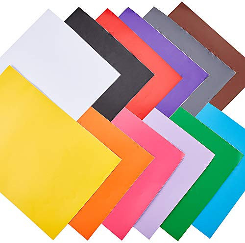 NBEADS 12 Blatt A4 Matte Selbstklebende Aufkleberpapiere, 12 Farben Druckbare Etikettenpapiere Gefärbte DIY Craft Sticker Papers Für Den -Tintenstrahldrucker Der Office School, 29.4x21 cm