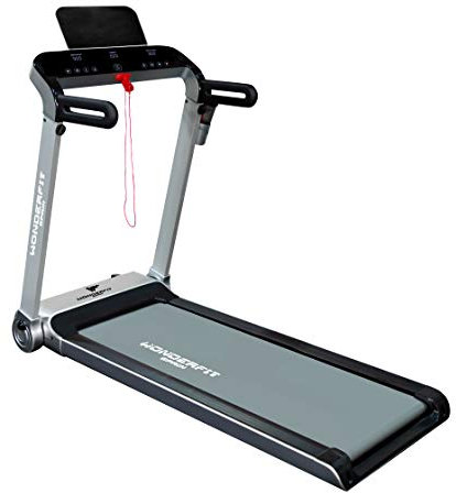 Cinta de Correr Plegable Wonderfitspain, hasta 15km/h, Electrica y con Pantalla Led, Profesional Ideal para Correr y Caminar, Óptima para Espacios pequeños del Hogar y Casa Negro