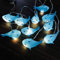 Riaxuebiy 1.65 m 10er LED Hai Lichterkette Kinderzimmer Batteriebetrieb (Blau Hai)