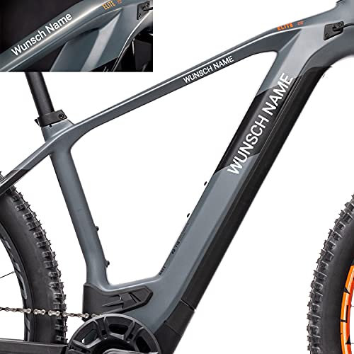Coverlounge Fahrrad Sticker mit Namen Personalisierter Aufkleber passend für alle gängigen Fahrräder personalisierbar