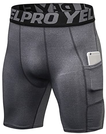 Yishengwan Short Compression Homme Running Collant Court de Sport
