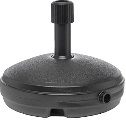 ANGIX Parasol Base 7 Litre Garden Parasol Base Heavy Duty Umbrella Stand Holder Round | Plastic Water-Filled Parasol Base – Perfect for Outdoor Decor, Garden & Patio (Black)