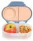 b.box Mini Brotdose für Kinder mit Fächern | Bento Box, 2 Auslaufsichere Fächer | Lunchbox für Gerichte & Snacks | Platz für Ganzes Obst | BPA-frei