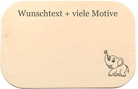 Tier Brettchen mit Gravur - personalisiert mit Name, Spruch + viele Tiere als Motiv zur Auswahl, Fisch, Vogel, Kuh, Schaf, Schlange, Schildkröte, Mäuse, Hamster, Meerschweinchen …