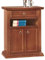 Mar.c.a. Design - TV- oder Telefonschrank in dunklem Nussbaum aus Pappelholz mit 2 Türen, 1 Schublade und einem Fach, klassischer Wohnzimmerschrank, Arte Povera 64 x 32 x 75 cm