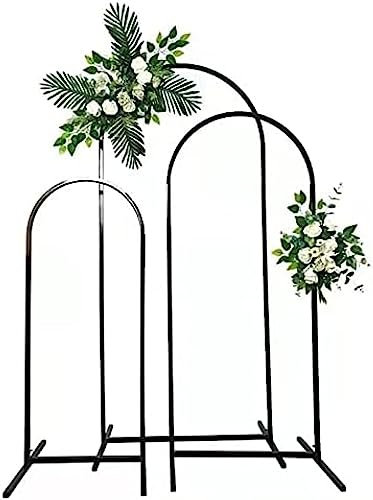 Metall-Garten-Hochzeitsbogen-Hintergrundständer, Gartenlaube, Torbogen, Hochzeitslaube Mit Sockel, 60 X 150 Cm/80 X 180 Cm/100 X 200 cm, Outdoor-Bogenrahmen, Ballonbogen Für Hochzeiten, Partys, Ve
