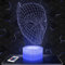 Nachttischlampe - Touch-Nachtlicht Masque Black Panther 3D-LED-Lampe Illusion, Geschenkidee Weihnachten Geburtstag Junge und Mädchen Nachttischlampe Kinder- oder Erwachsenenzimmer