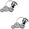 JNNJ 2 Pièces Porte-Clés de Moto Casque Métal en Acier Inoxydable, 3D Moto Super Vélo Scooter Porte-Clés Cadeau pour Hommes, Motorrad Helm Schlüsselanhänger, Durable Pratique Portable Décoration