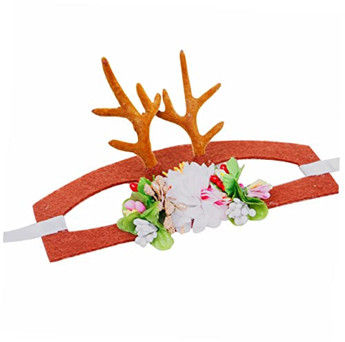 SEWOART Hundehaarband Mit Geweihbändern Weihnachtskopfschmuck Für Haustiere Größe S Wiederverwendbar Exquisites Design Für Hunde Katzen Und Andere Tiere