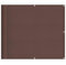 vidaXL Balkon Sichtschutz, Balkonbespannung mit Ösen Seil, Wasserfeste Balkonabdeckung, Balkonverkleidung für Balkon Terrasse, 90x1000cm Braun 100% Polyester-Oxford