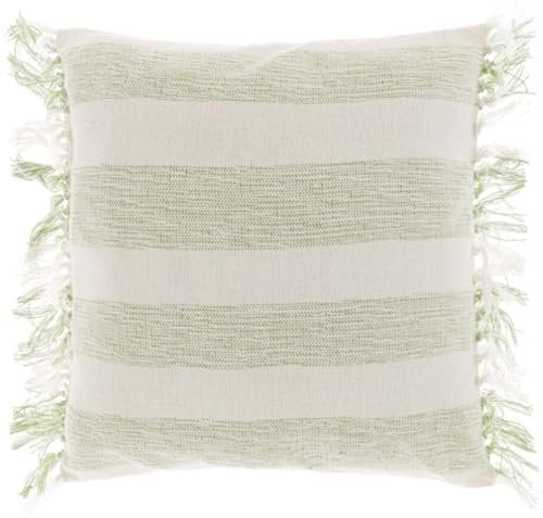 Marrakesch Kissenbezug Bossa Grün inklusive Füllung Kissen 45x45 cm groß | Sofakissen Kuschelkissen aus Baumwolle als Aesthetic Wohnzimmer Deko auf dem Sessel | Dekokissen