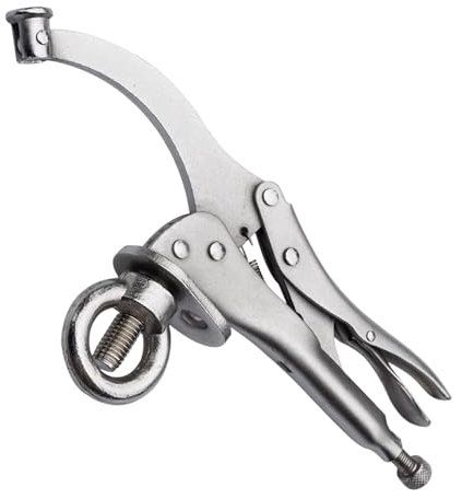 Milageto Drill Press Locking Clamp Press Tool Heavy Duty Drill Press Vise Fix Clamp for Woodworking Metalworking Fixed Workpiece, 12 Inch