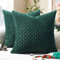 Softalker Weihnachts Kissenbezug Dunkelgrün 45x45 2er Set Cord Kissenhülle Kissenbezüge Sofa Cushion Cover Sofakissen Zierkissen Couchkissen Deko Wohnzimmer Sofa Schlafzimmer Weihnachten Chrsitmas