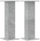 vidaXL Soportes Altavoces 2 uds Madera Gris hormigón 30x30x80 cm, Plataforma de Altavoces, Soporte de Altavoces de Suelo, Soporte de Altavoces HiFi