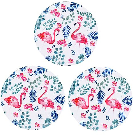 FUNOMOCYA 3pièces Tapis De Rond Antidérapant à Motif Set pour Bureau Dormitory Et Usage Domestique pour Mouvement