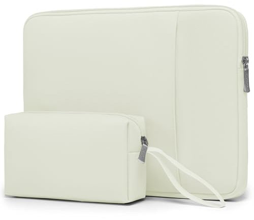 HYZUO 15-16 Zoll Laptop Tasche Set für MacBook Pro 16 M4/M3/M2/M1 Pro/Max, 15 Surface Book, Laptop Schutzhülle für 15 15,6 HP Dell Lenovo ThinkBook Asus Acer Samsung Huawei, Beige