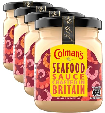 Colman's Seafood Sauce crafted in Britain perfect condiment for a prawn cocktail 155 ml (Pack of 4)