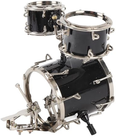 Miniatur-Trommelmodell, Metall-Jazztrommel-Modell, Ornament, Miniatur-Musikinstrument, Schlagzeug-Set für Lehrer, Studenten, Absolventen