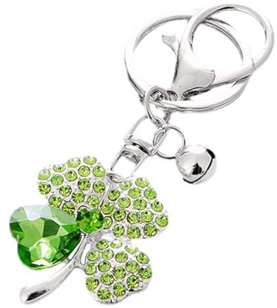 Porte-Clés Trèfle, Porte-clés Lucky, Porte-Clés Trèfle à Quatre Feuilles, Porte-Bonheur Feuille Verte Nature Pendentif En Porte-Bonheur, pour Porte-Monnaie