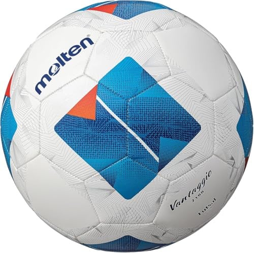Molten F9N2100 Futsalbäll, White/Blue, 4