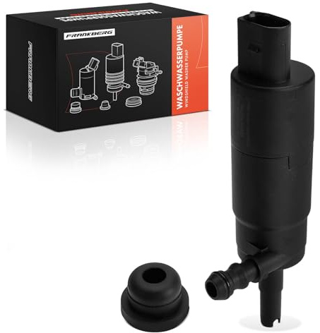Frankberg Scheibenwaschpumpe Waschwasserpumpe Scheibenreinigung Vorne 2-Polig Kompatibel mit Golf IV 1J1 Golf VI 5K1 Golf V 1K1 Golf Plus 521 5M1 Replace# 3B7955681