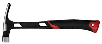 One-Piece Claw Hammer, Black and Red Handle
