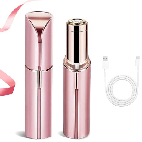 Journeyside Gesichtshaarentferner für Frauen,USB Wiederaufladbar Gesichtshaarentferner,Sanfter und Schmerzfreier Mini Epilierer Gesicht, Saubere und Ordentliche Rasur, Geeignet für Lippen und Gesicht