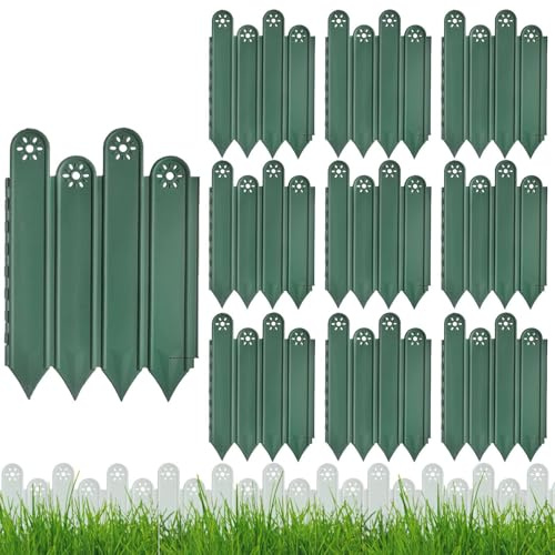 Rasenkante für Garten | Begrenzung für Pflastersteine, dekorative Barriere für Beet, Rasen, Auffahrt, Terrasse, Garten und Pflasterstein