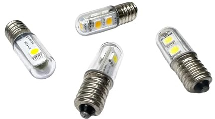 eufeifeiegds E14 LED Fridge Light Bulb SMD5050 0.5W 1W Microwave Ovens Range Hood Night Table Sewing Machine Lamp(Cool White,E14 1W)