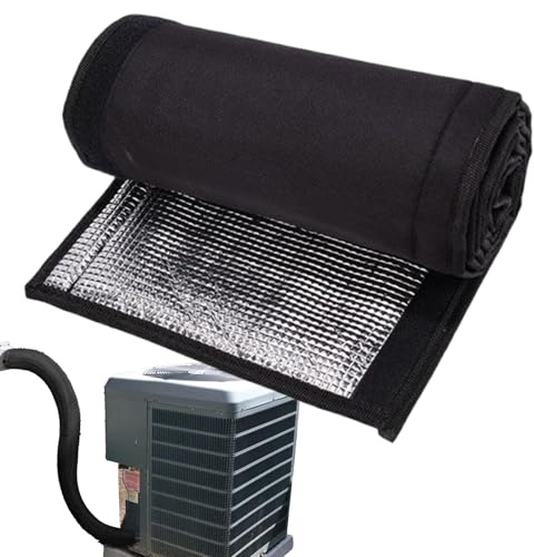 Heizung Lüftung Klimaanlage Rohrisolierung,3-lagige UV-beständige Schlauchummantelung - 600D Oxford Isolierung für Kupferrohre 183x25cm | Geeignet Für Kabel Haus Dachboden Gebäude Zugluft Und