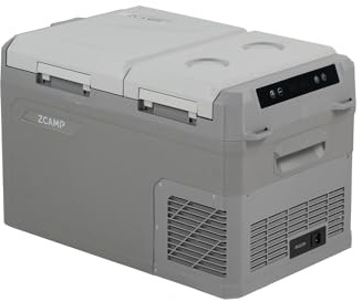 zcamp GES35, 23.6L Compressor Car Refrigerator, Portable Camping Fridge DC 12v/24v Freezer,Grey cool box